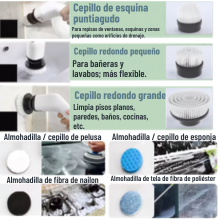 Cepillo De Limpieza Eléctrico 9 en 1