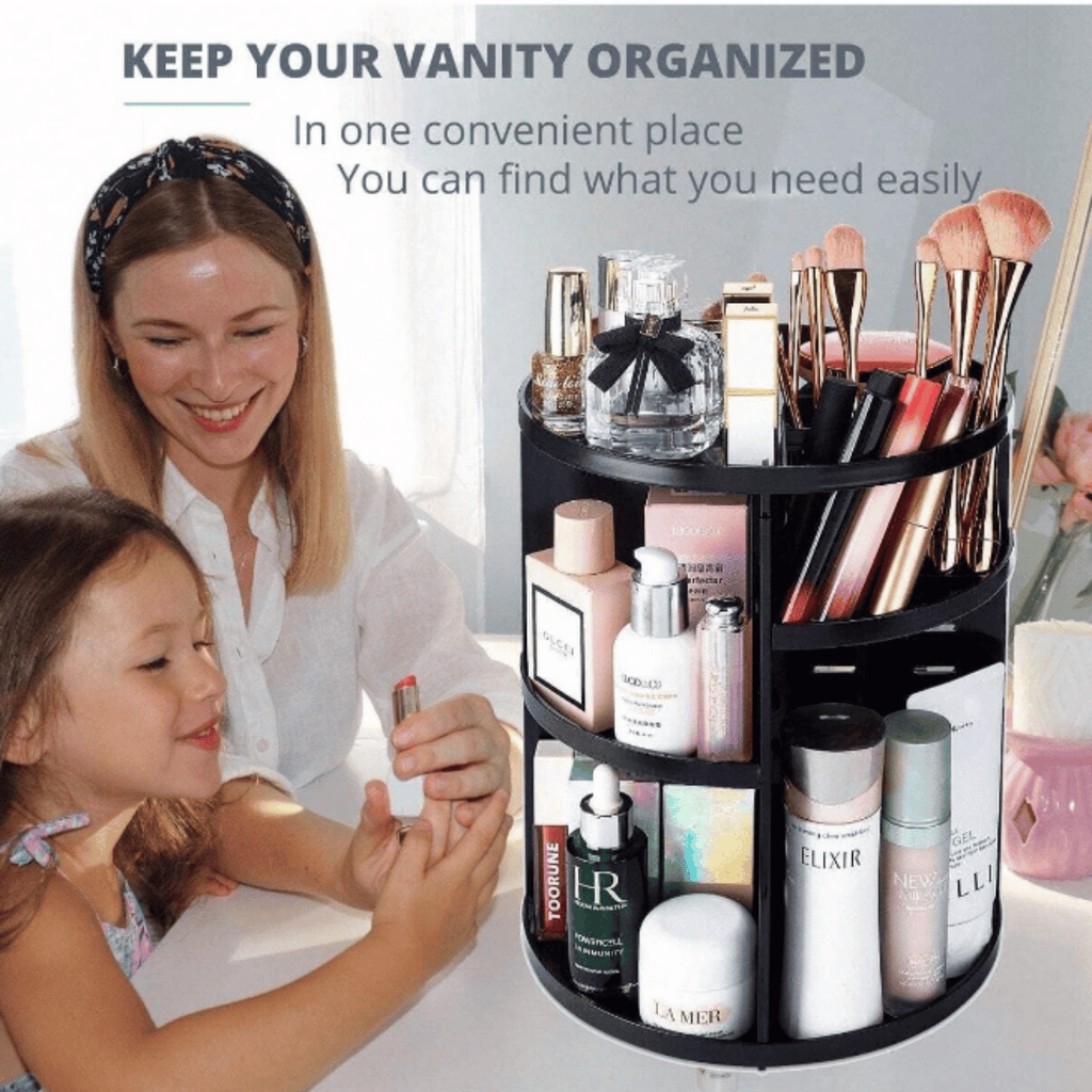 Organizador de maquillaje giratorio 360°